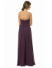 A-line Sweetheart Neck Purple Pleated Chiffon Bridesmaid Dress 